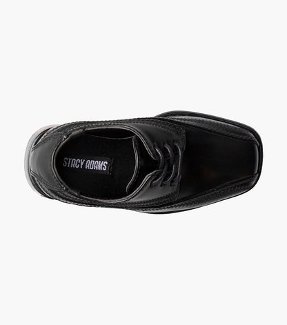 Stacy Adams Infants Bowman Bike Toe Oxford Kids Shoes On Sale - Black