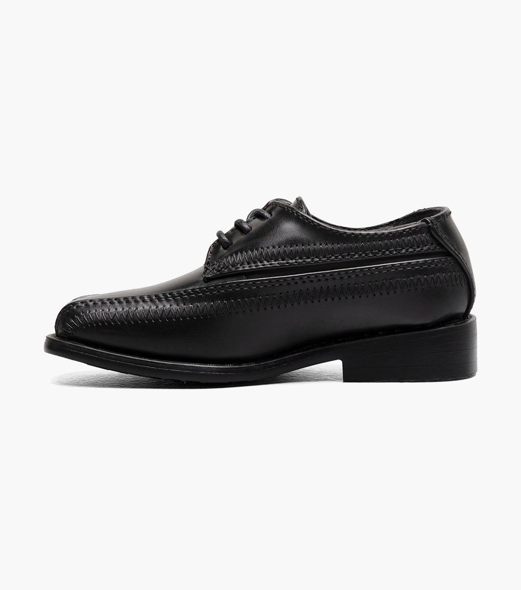 Stacy Adams Infants Bowman Bike Toe Oxford Kids Shoes On Sale - Black