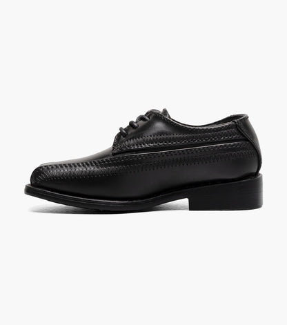 Stacy Adams Infants Bowman Bike Toe Oxford Kids Shoes On Sale - Black