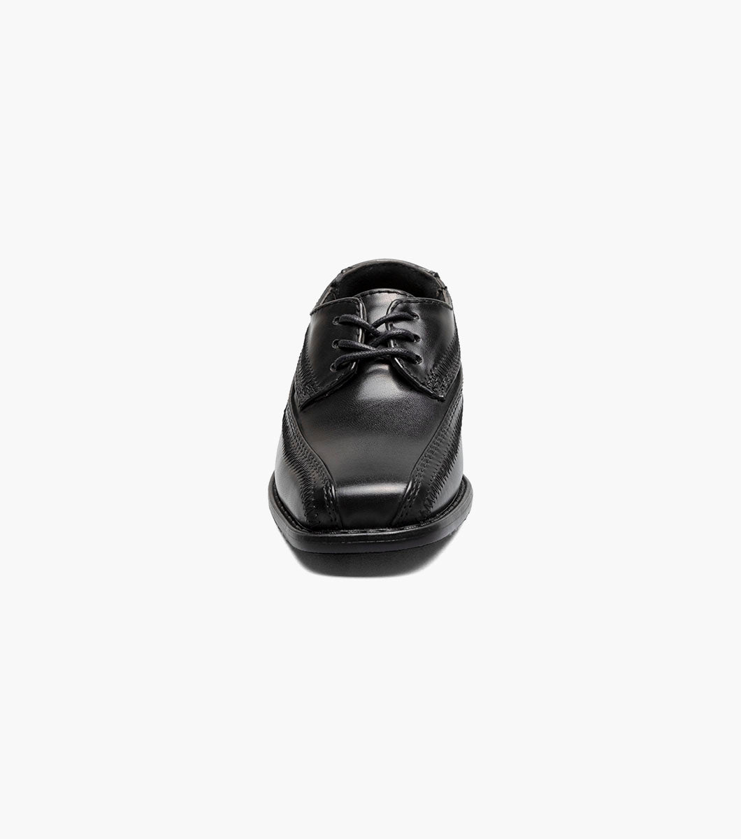 Stacy Adams Infants Bowman Bike Toe Oxford Kids Shoes On Sale - Black
