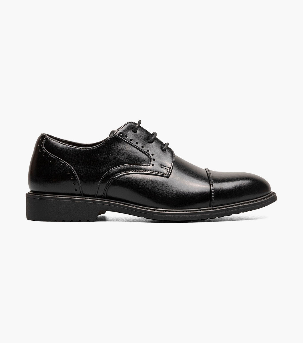 Stacy Adams Kids Wesbridge Cap Toe Oxford Kids Shoes On Sale - Black Multi