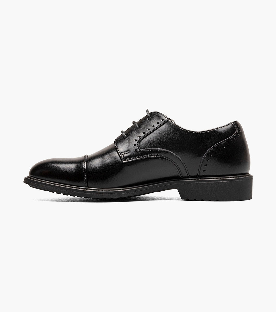 Stacy Adams Kids Wesbridge Cap Toe Oxford Kids Shoes On Sale - Black Multi